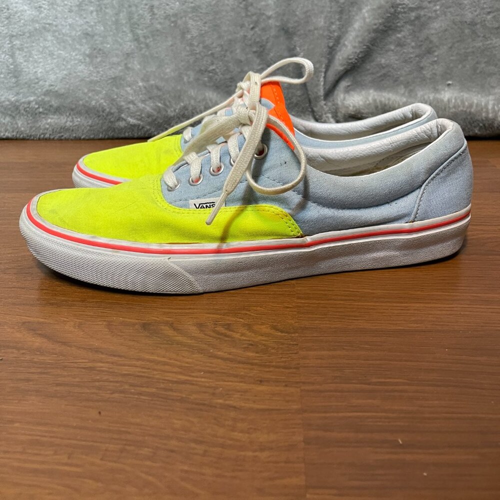 Vans Mens 10.5 Era Canvas Color Block Skater Punk Bright Colorful Casual Shoes - Picture 8 of 12